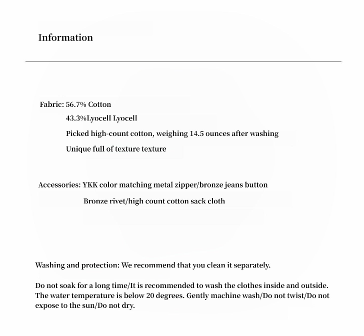 "Silent Deep Sea"Washed Vintage Blue Straight-leg Workwear Jeans for Women, Loose Wide-leg High-waisted Pants-3