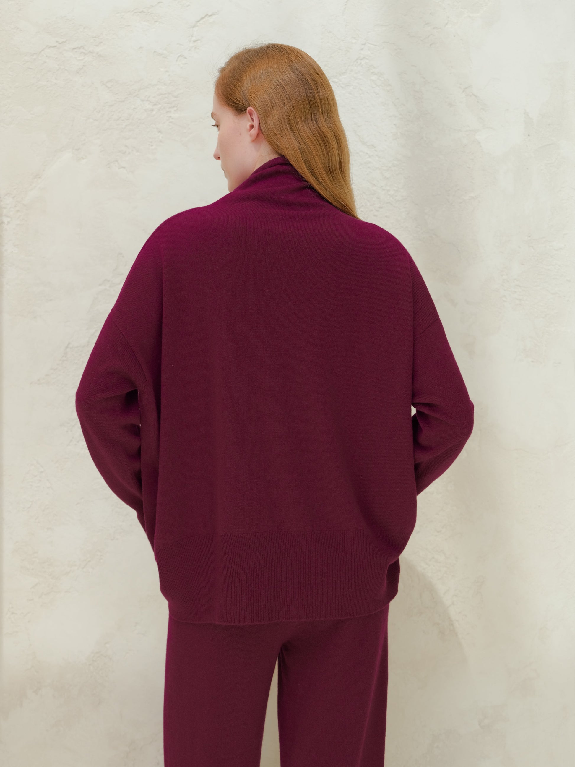 Cashmere Mix Maxi Turtleneck Sweater (3D-Knit)-1