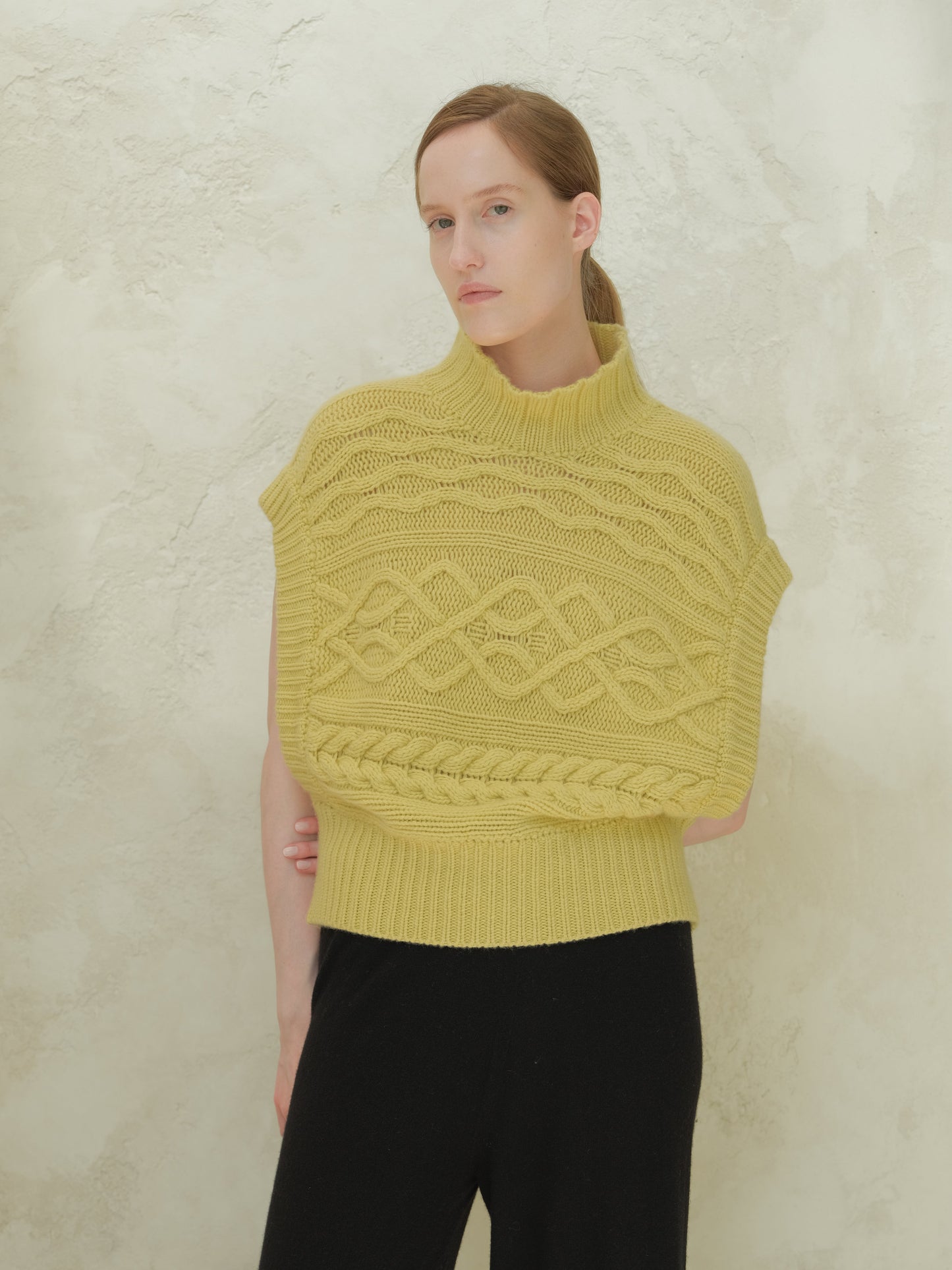 Cashmere Mix Maxi Cable Tunic-5