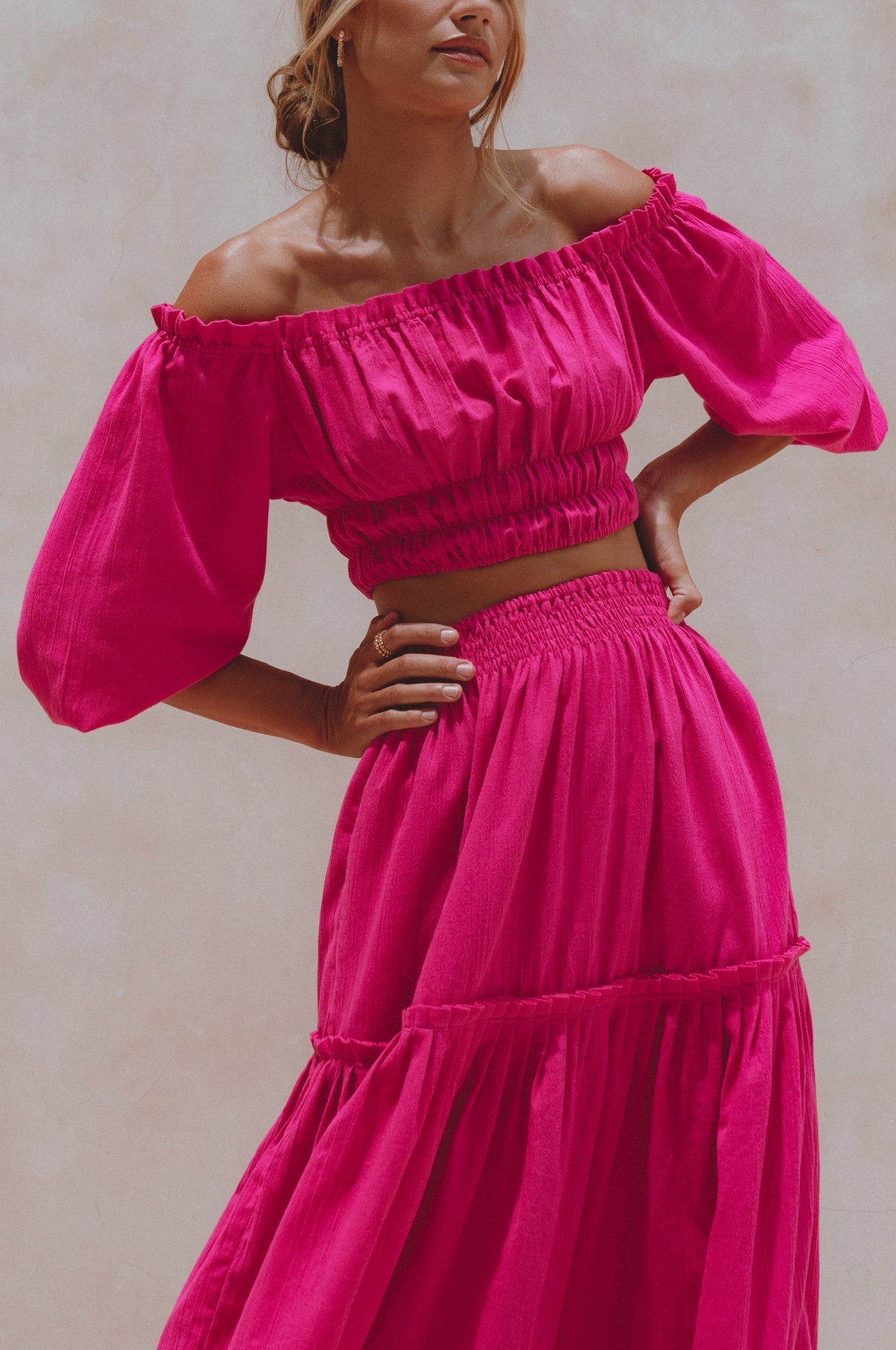 Annabelle Linen Cropped Top-1