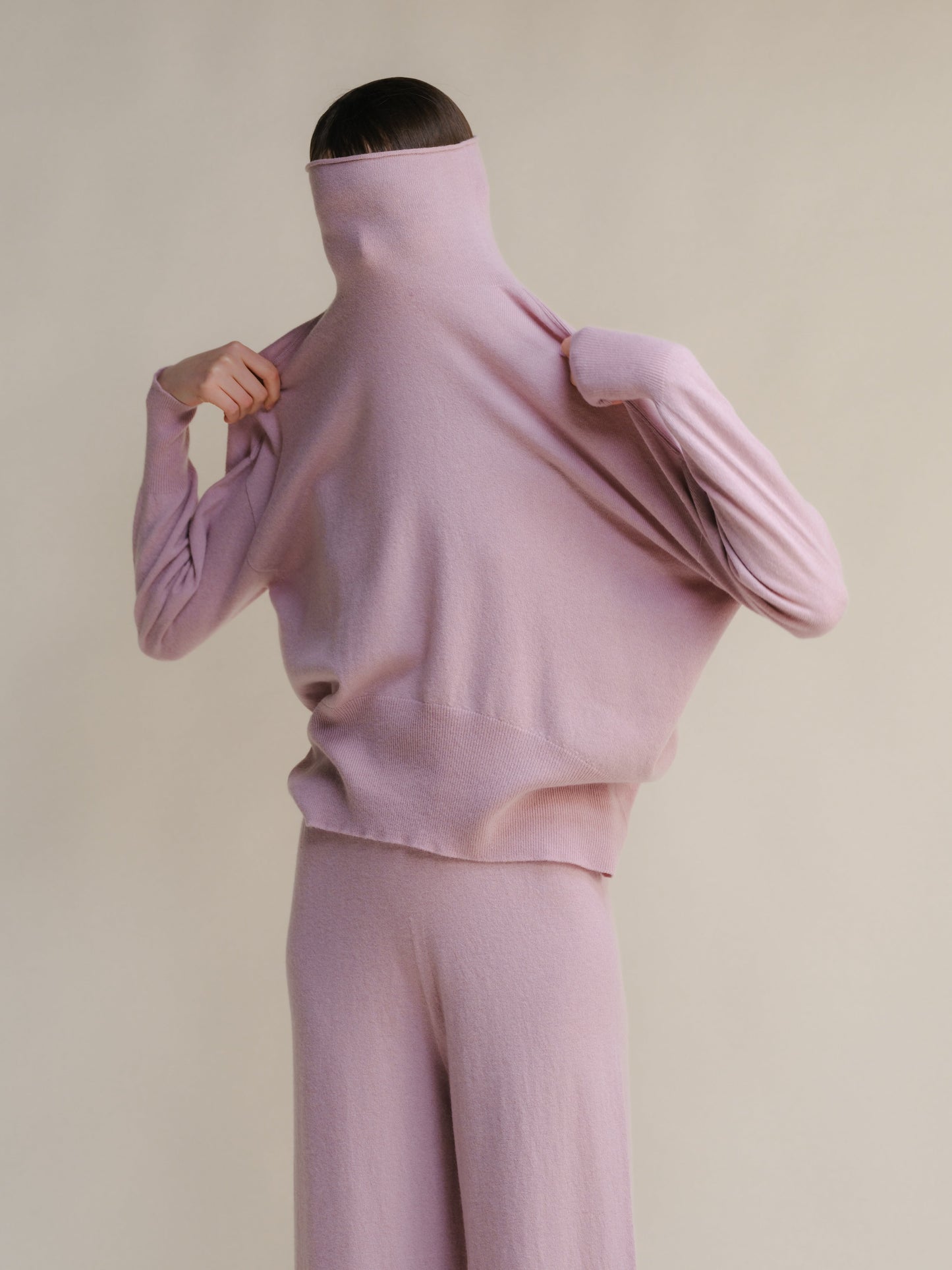 Cashmere Mix Maxi Turtleneck Sweater (3D-Knit)-7