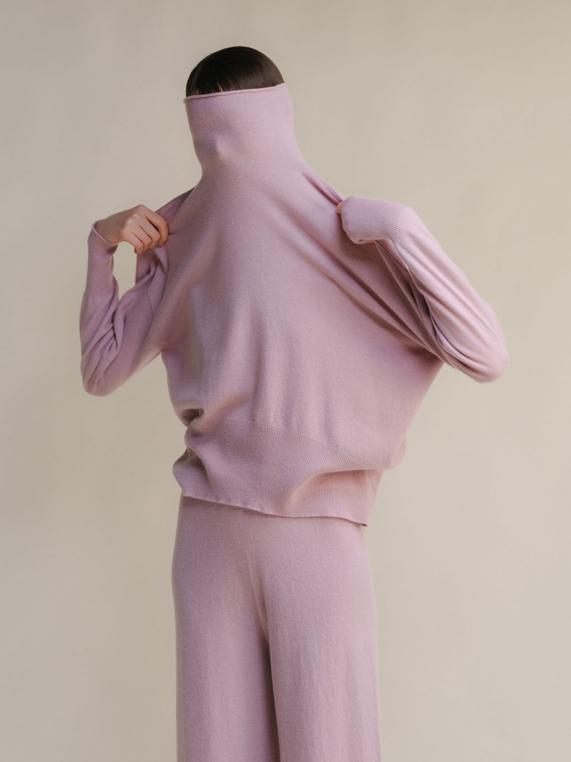 Cashmere Mix Maxi Turtleneck Sweater (3D-Knit)-7