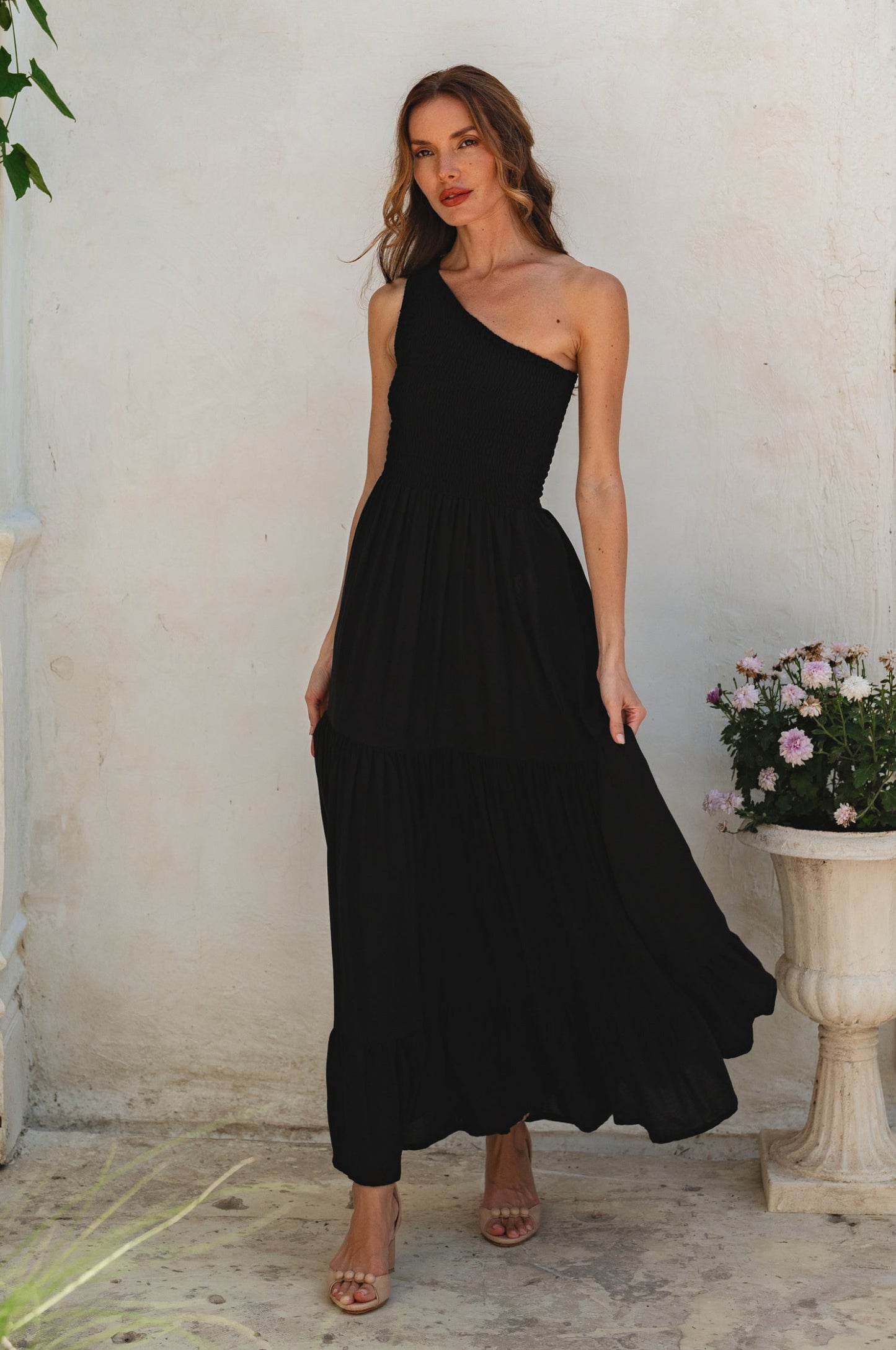 Cassandra One Shoulder Maxi Dress-6