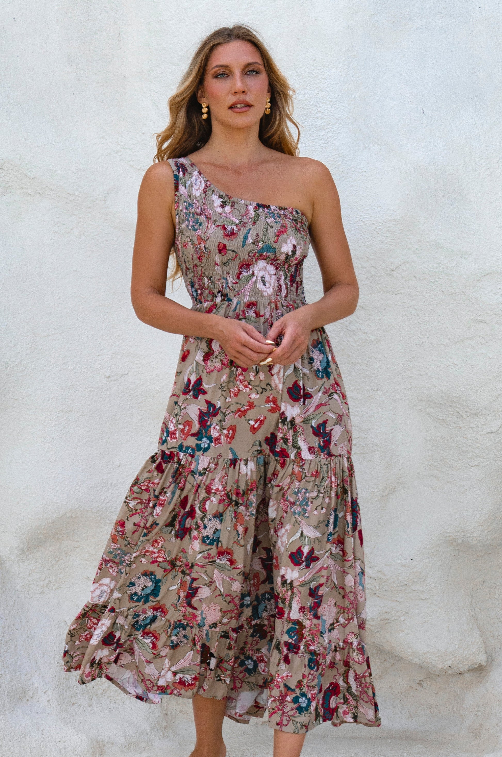 Cassandra One Shoulder Maxi Dress-0