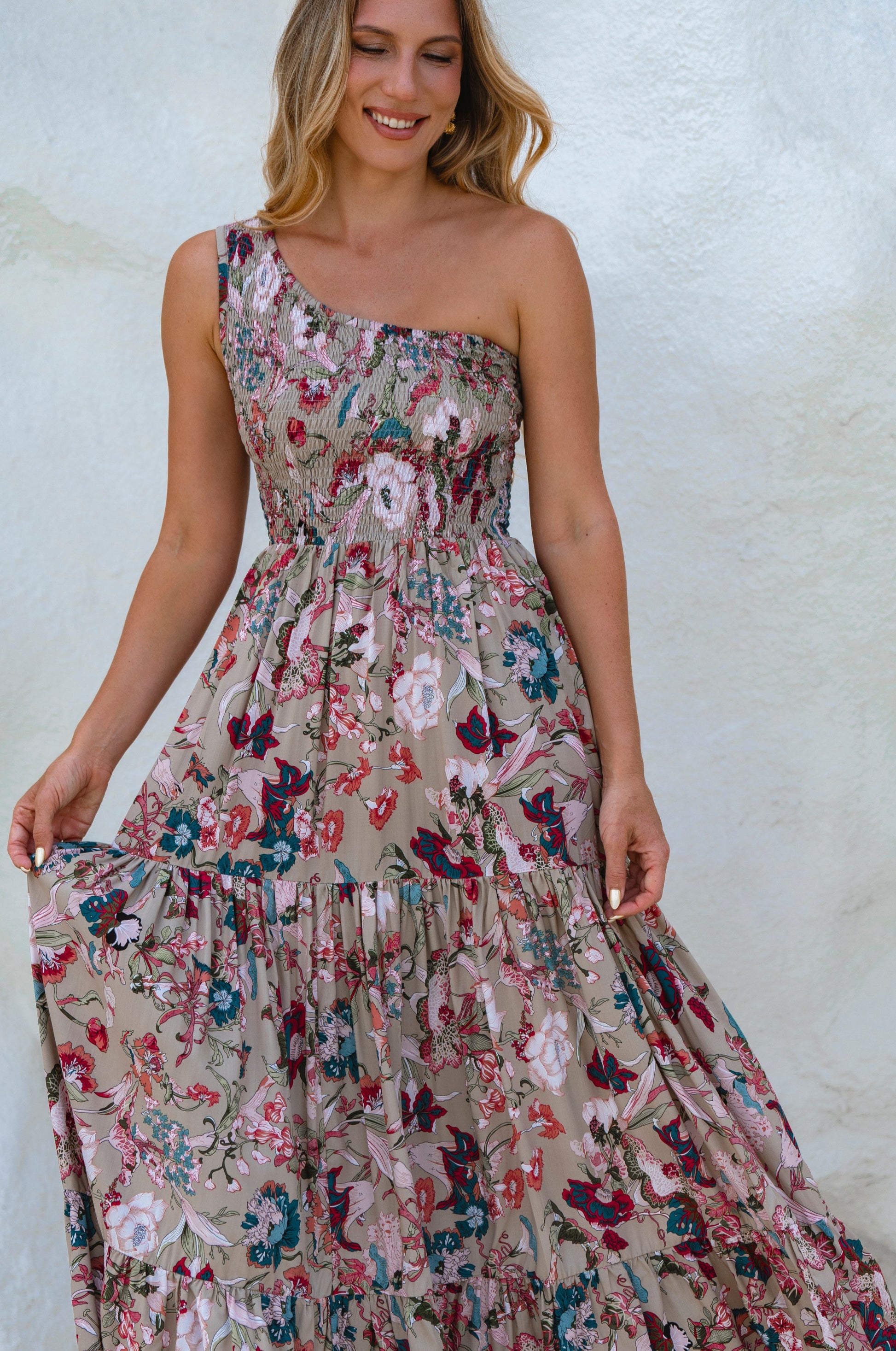 Cassandra One Shoulder Maxi Dress-1