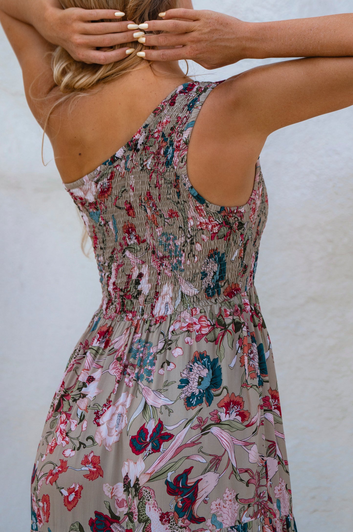 Cassandra One Shoulder Maxi Dress-4