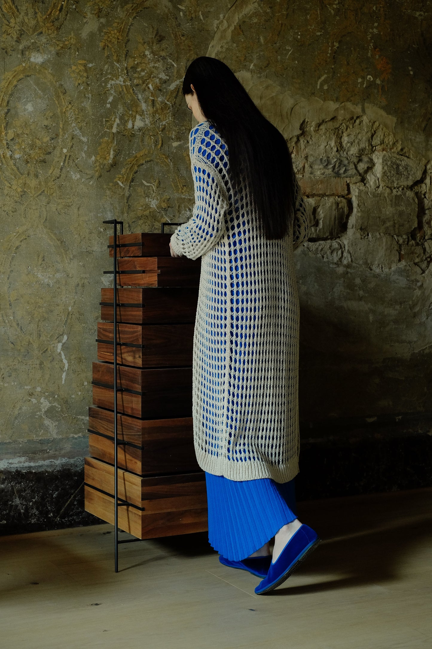 Fine Cotton Crochet Maxi Cardigan-0