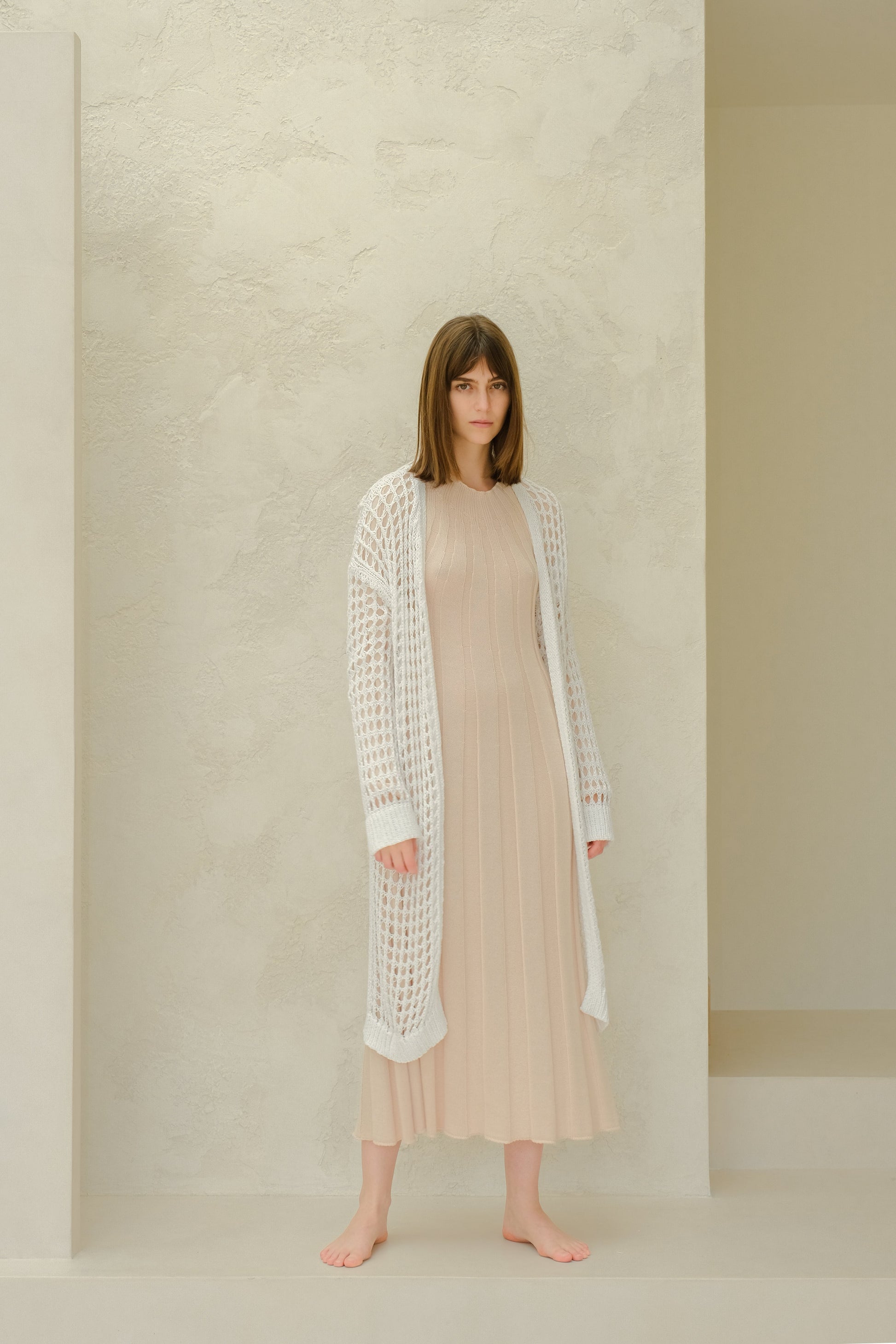 Fine Cotton Crochet Maxi Cardigan-2