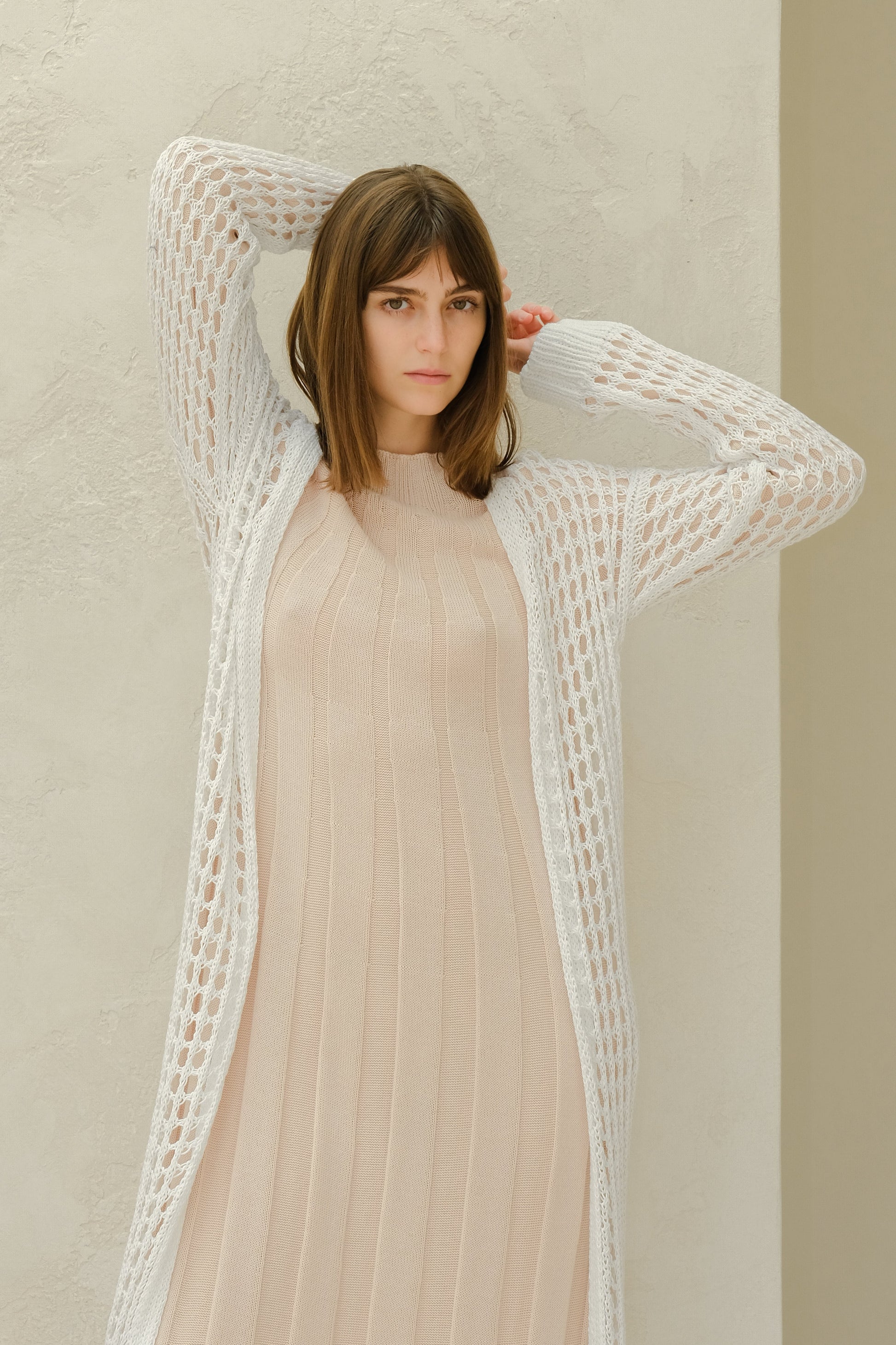 Fine Cotton Crochet Maxi Cardigan-4