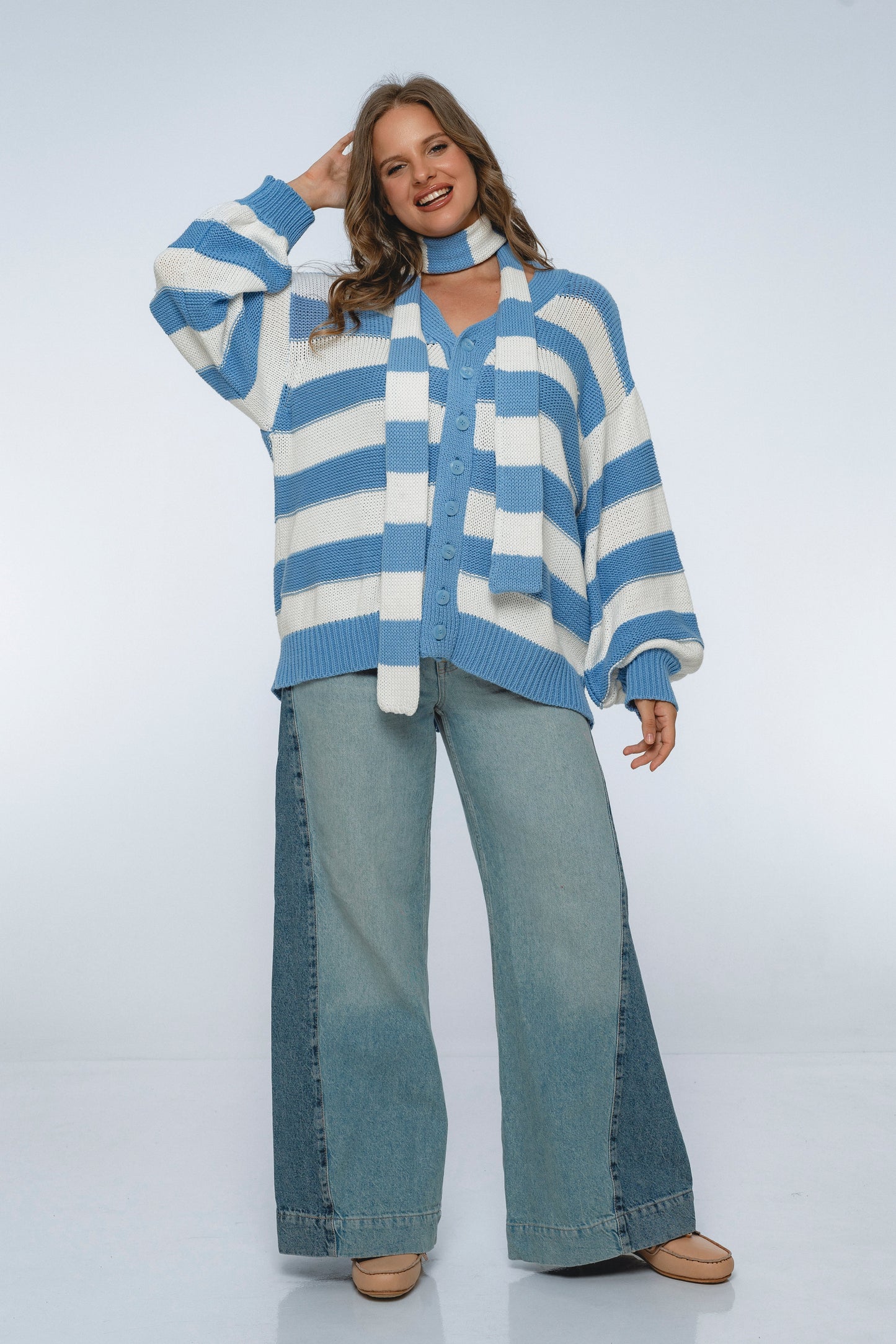 Soft Wind Oversized Button Down Cardigan-4