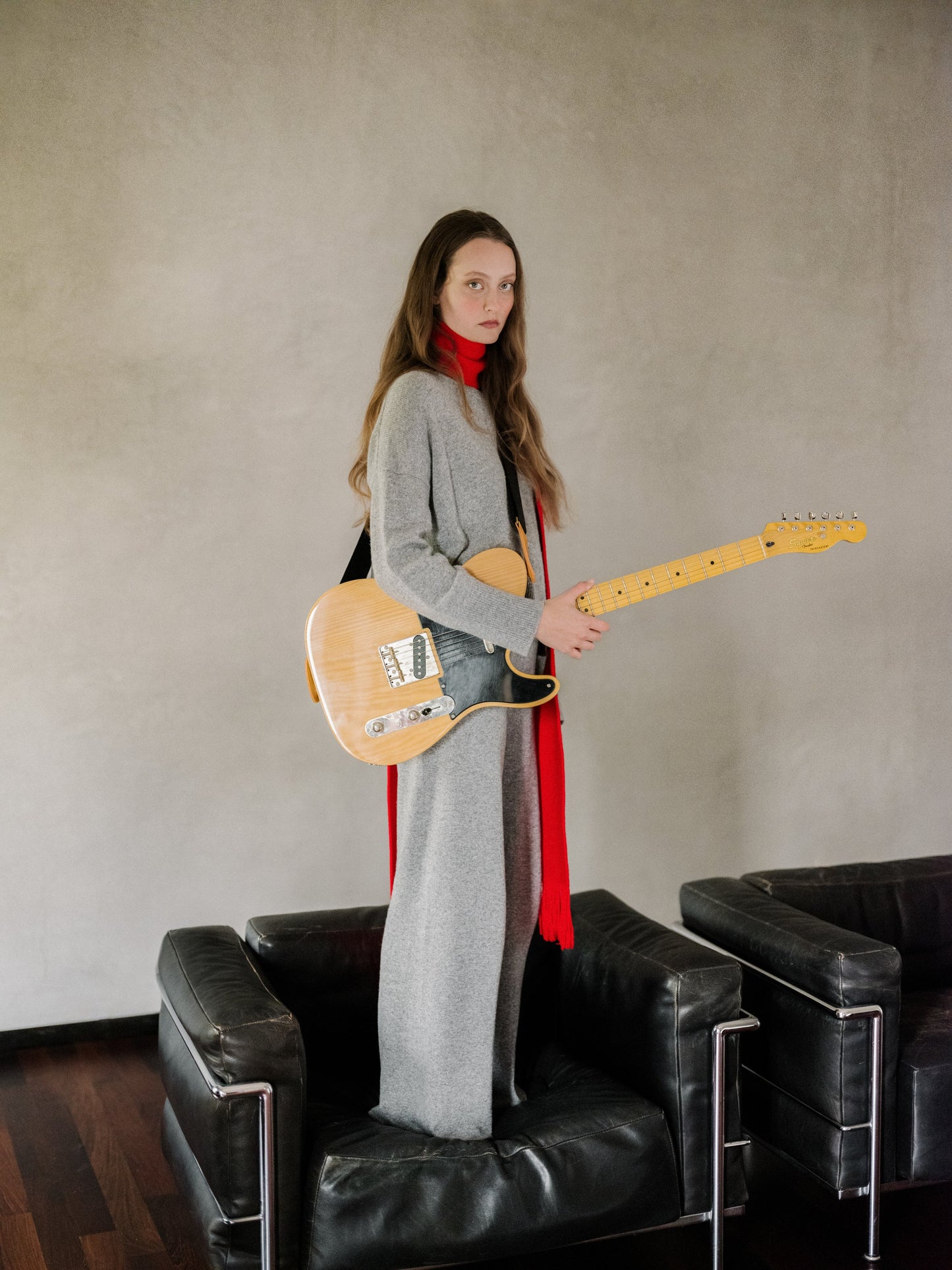 Cashmere Mix Wide Legged Light Pants (3D-Knit)-0