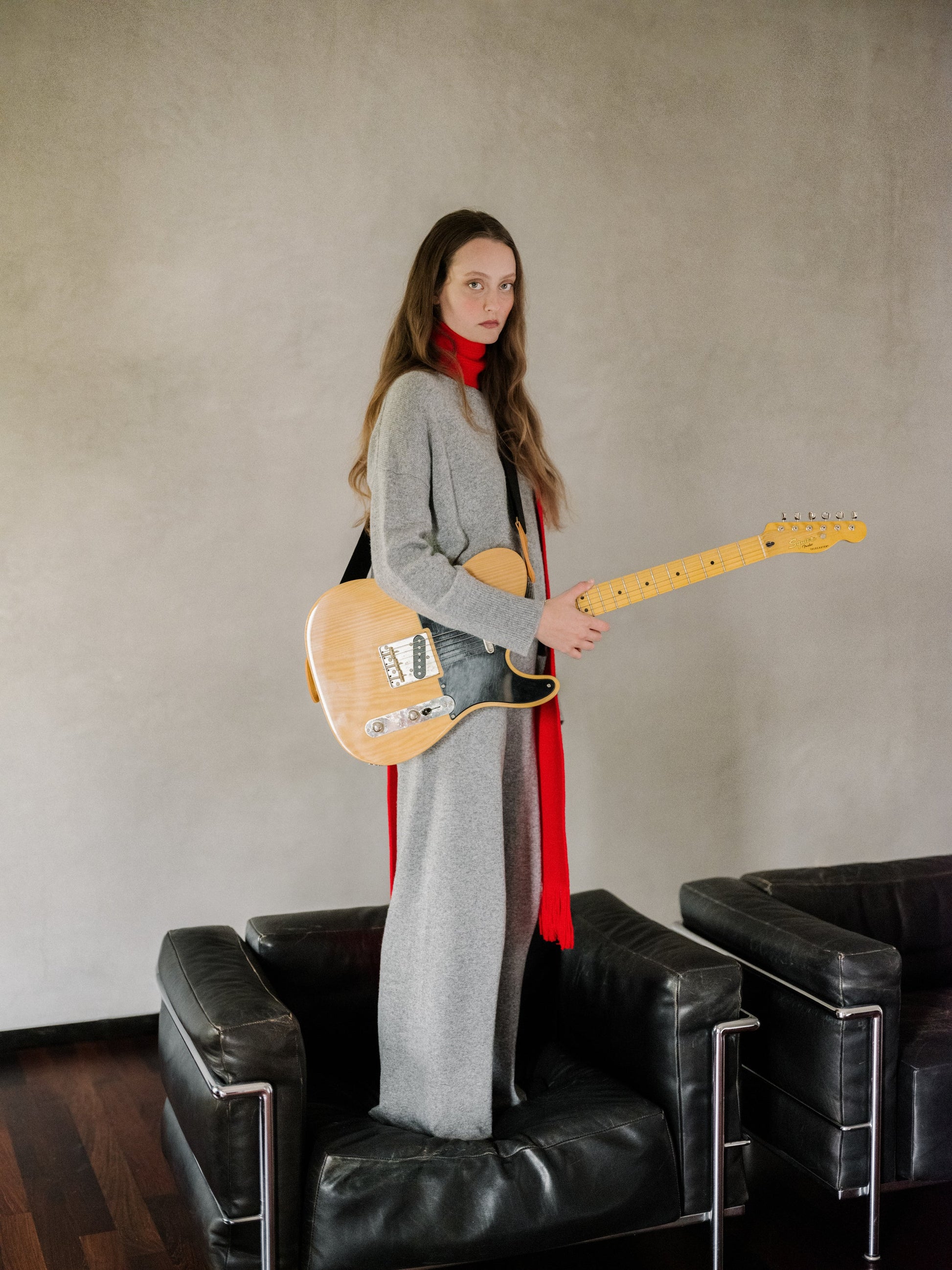 Cashmere Mix Wide Legged Light Pants (3D-Knit)-0