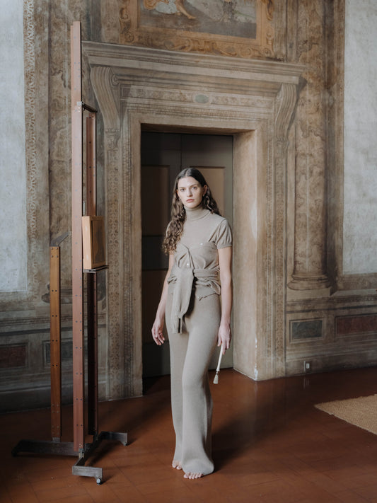 Pure Cashmere Short Sleeve Turtleneck-1