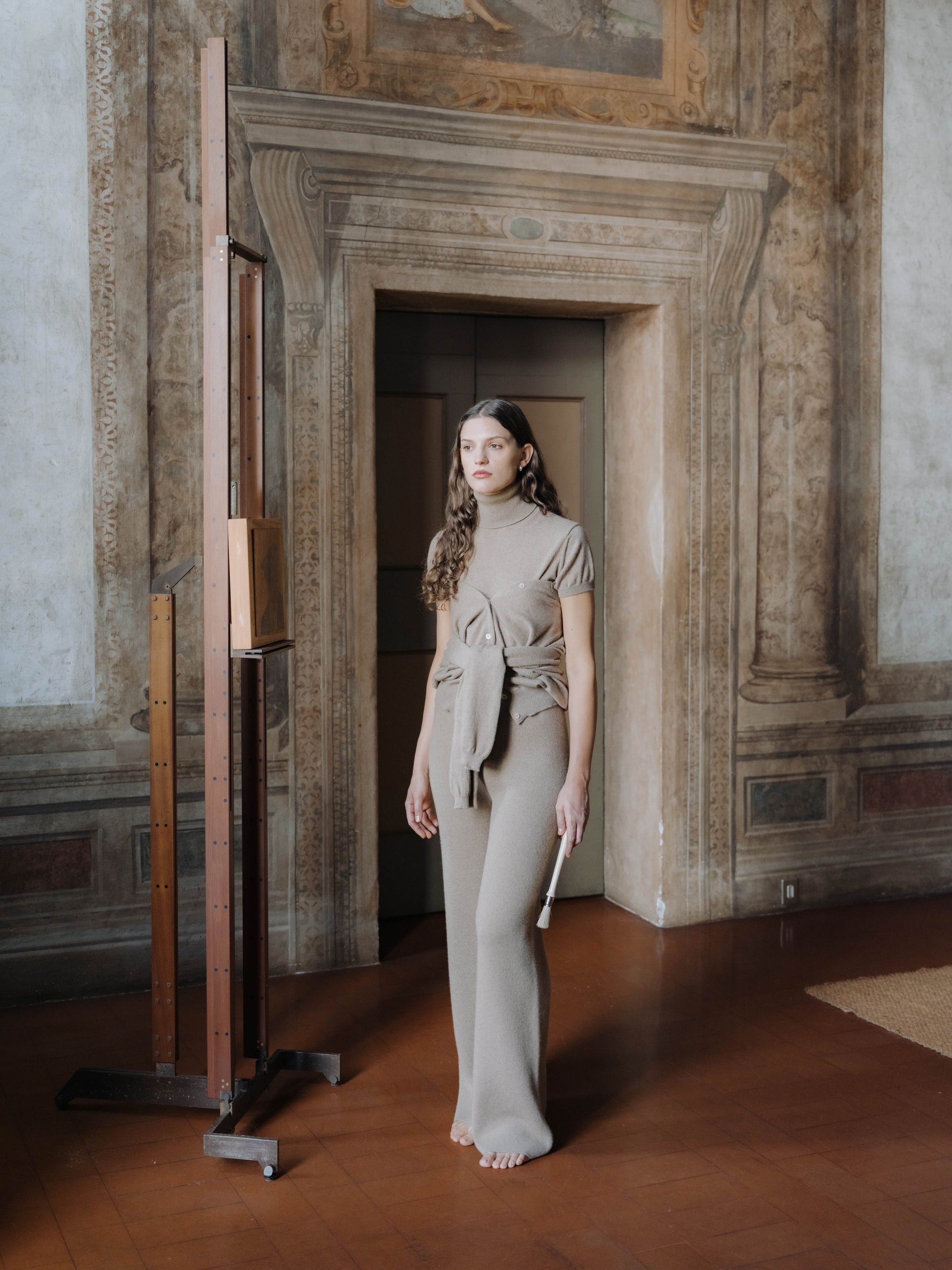 Pure Cashmere Short Sleeve Turtleneck-2