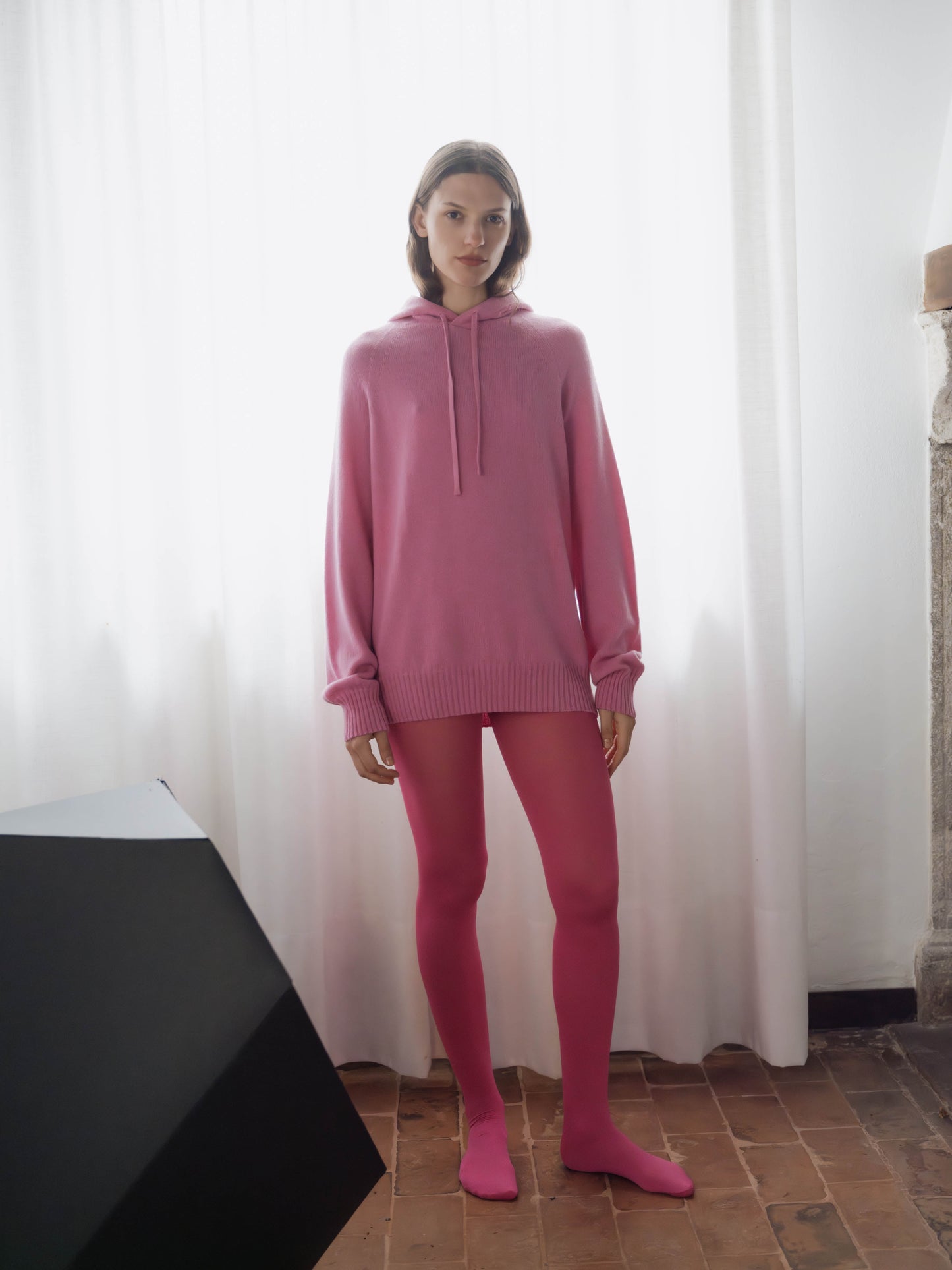 Pure Cashmere Maxi Hoodie (3D-Knit)-1